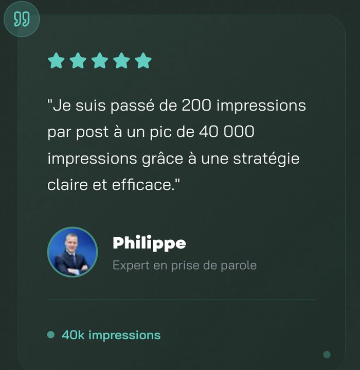 Témoignage client